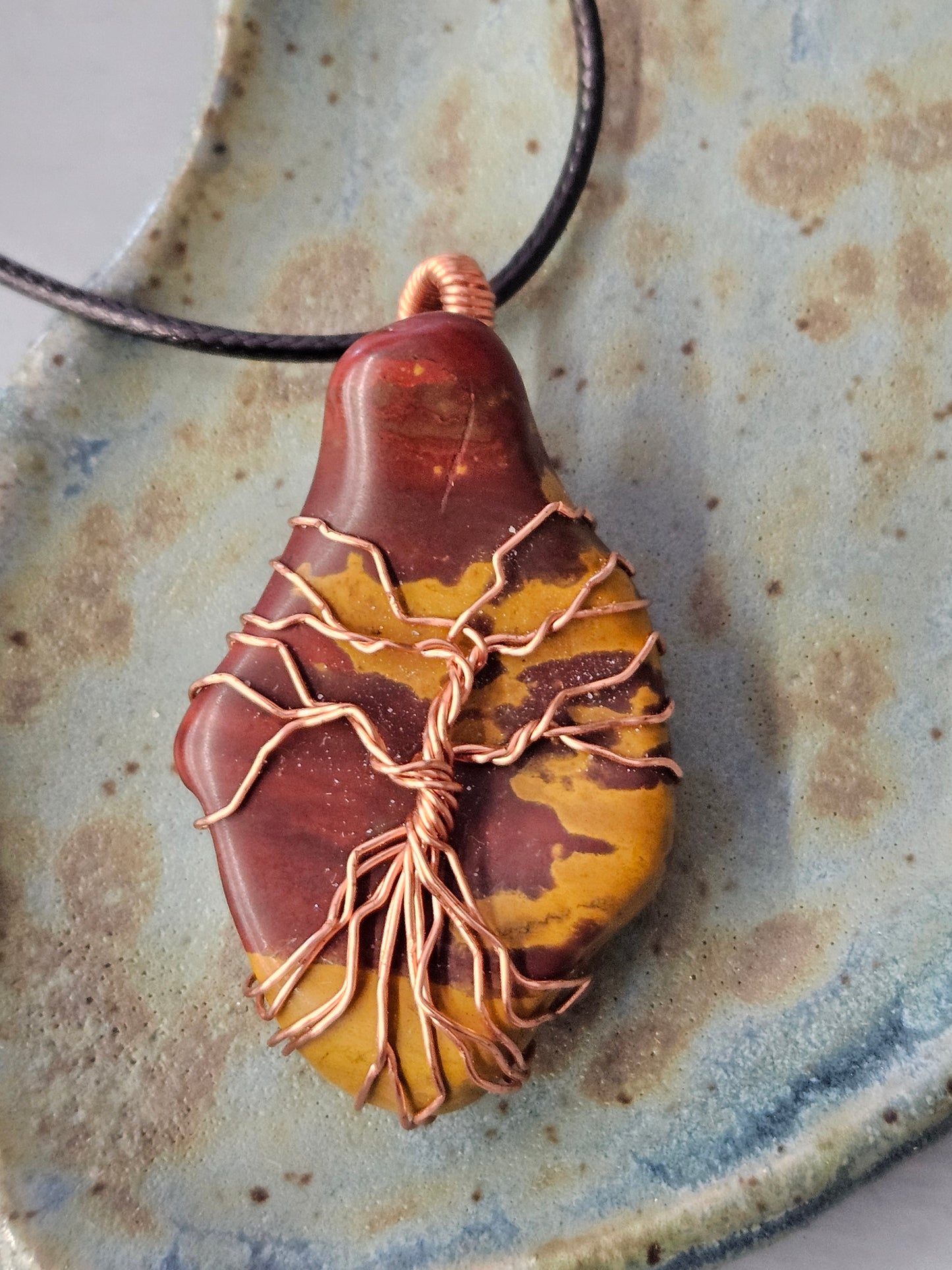 Copper Tree of Life on Jasper