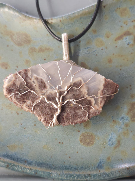 Silver Tree of Life on Oregon Stone