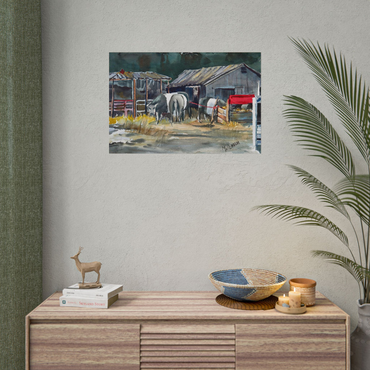Farm Watercolor Print