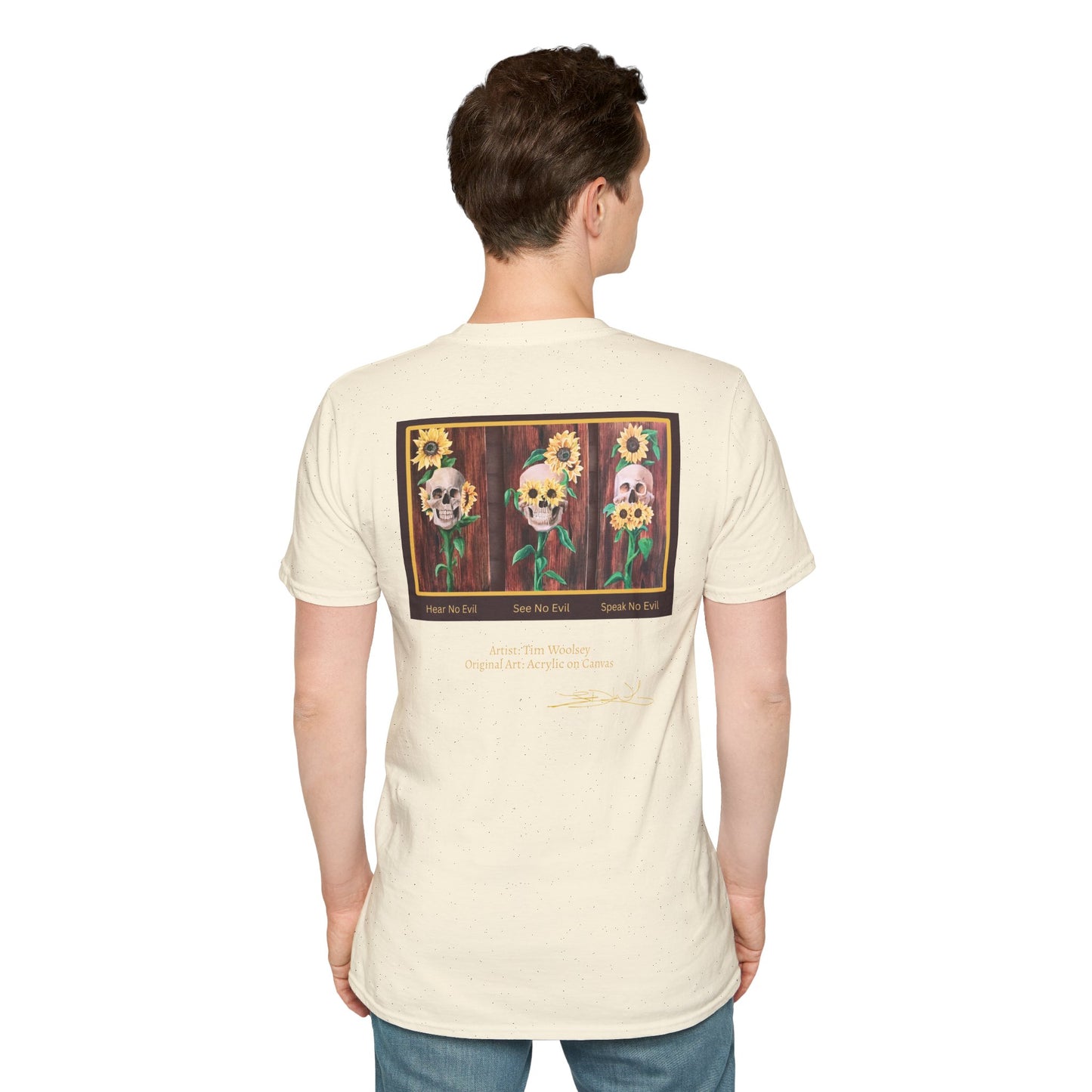 T-Shirt — Skull and Floral