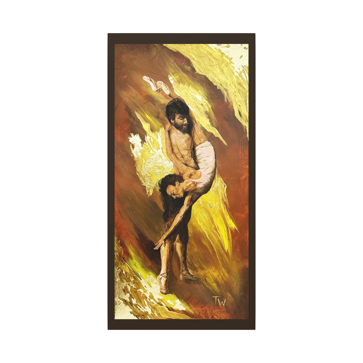Matte Canvas Print — The Rescue (Figurative Oil-Style Wall Art)