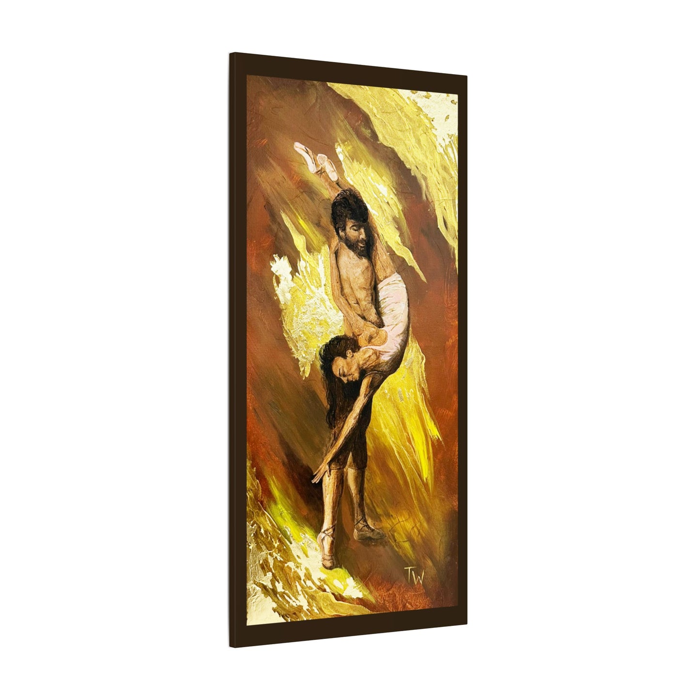 Matte Canvas Print — The Rescue (Figurative Oil-Style Wall Art)