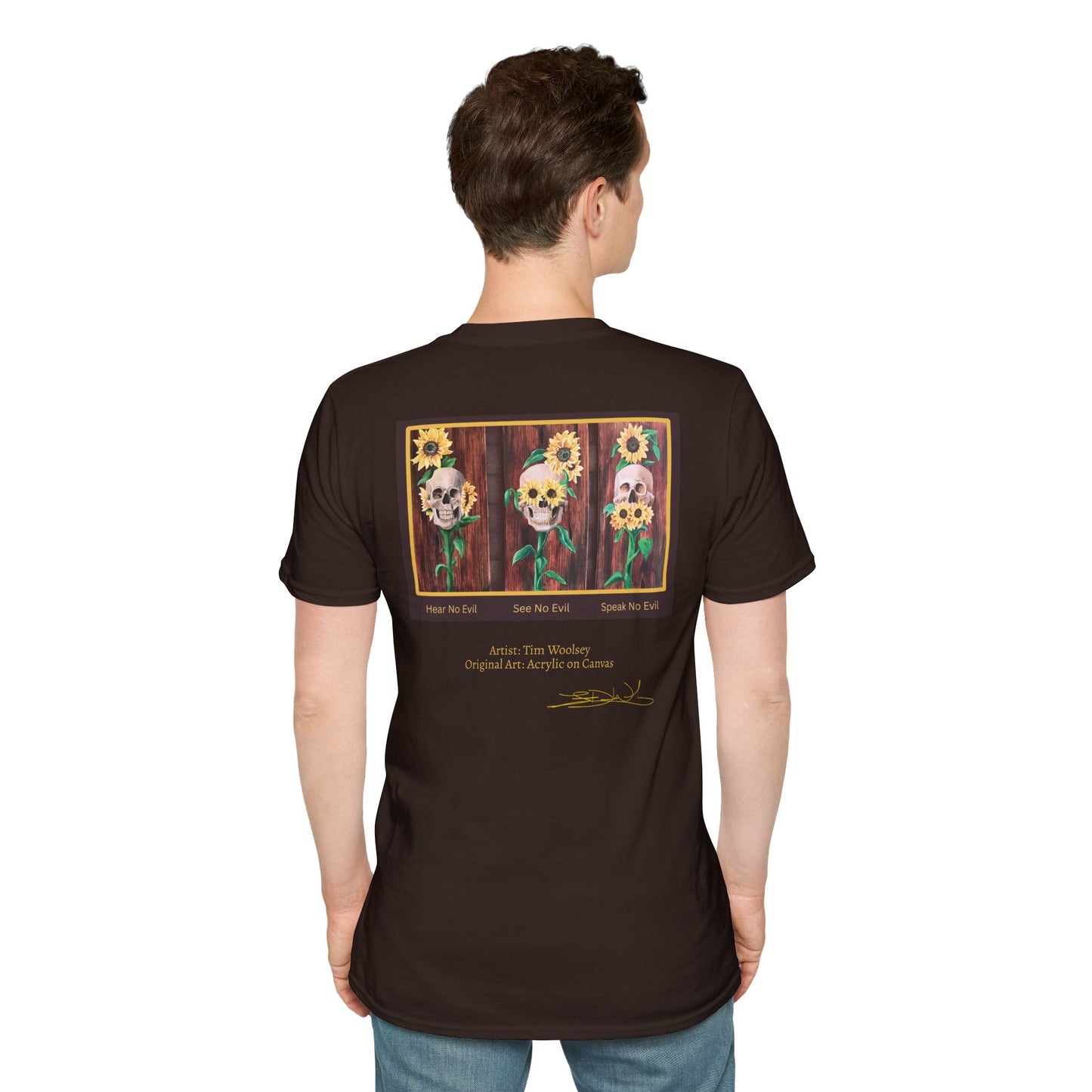 T-Shirt — Skull and Floral