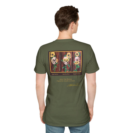 T-Shirt — Skull and Floral