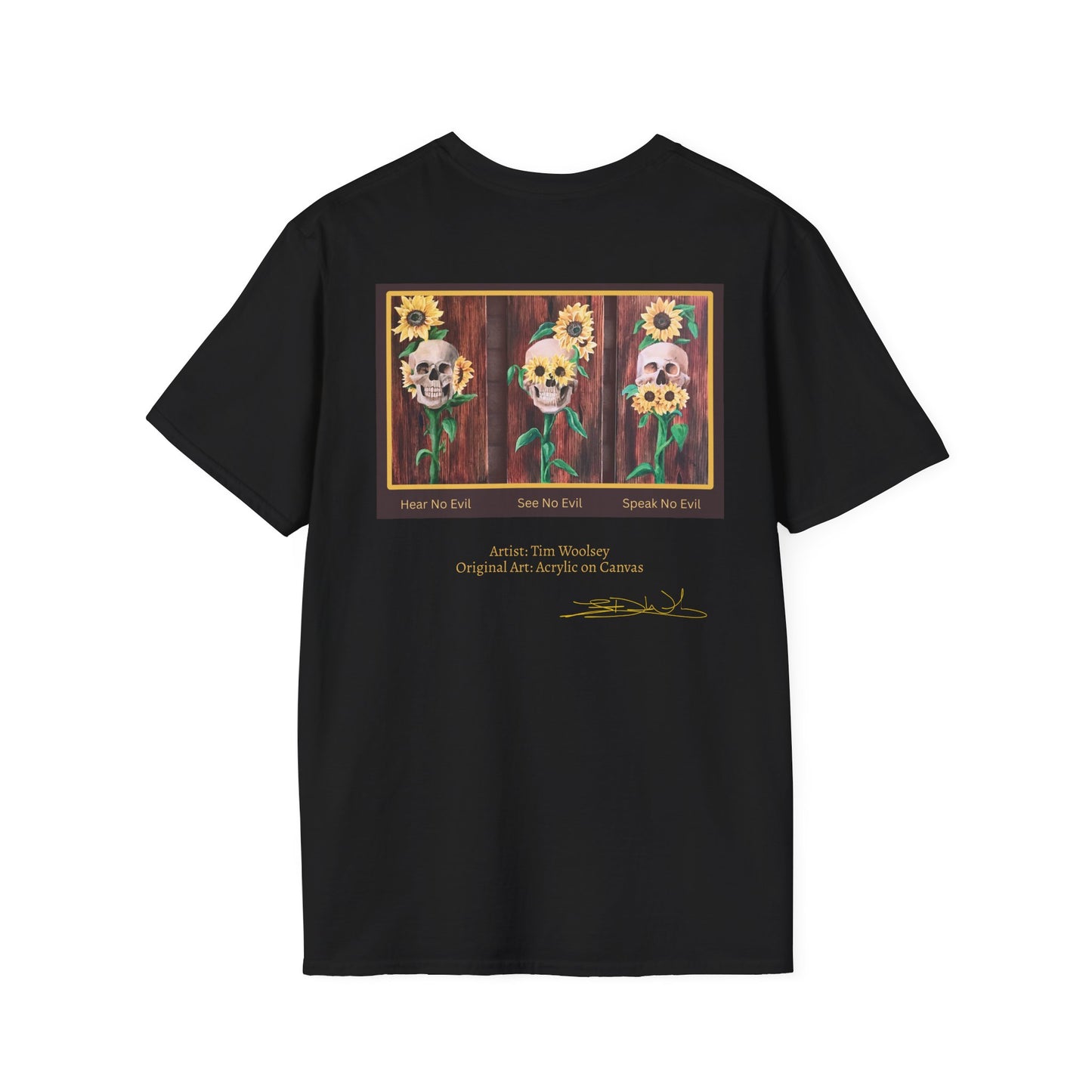 T-Shirt — Skull and Floral