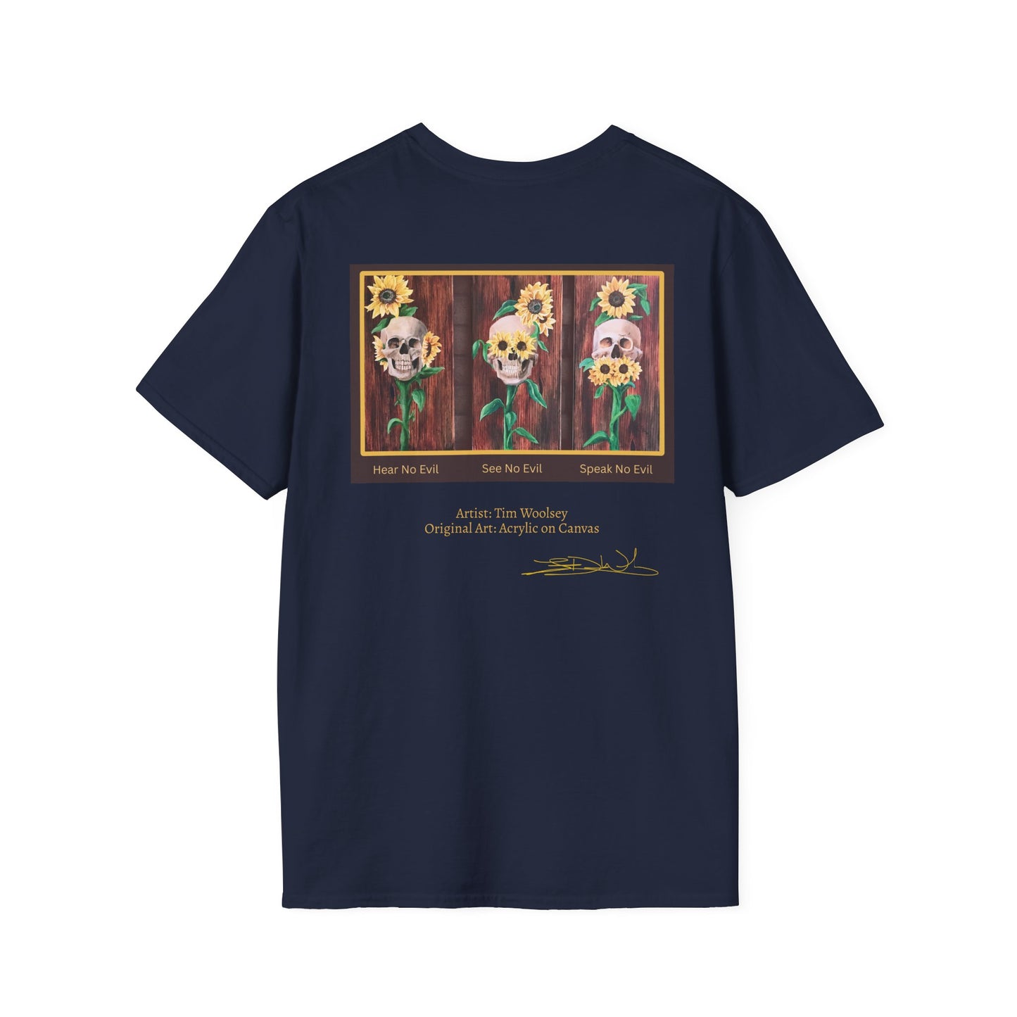 T-Shirt — Skull and Floral