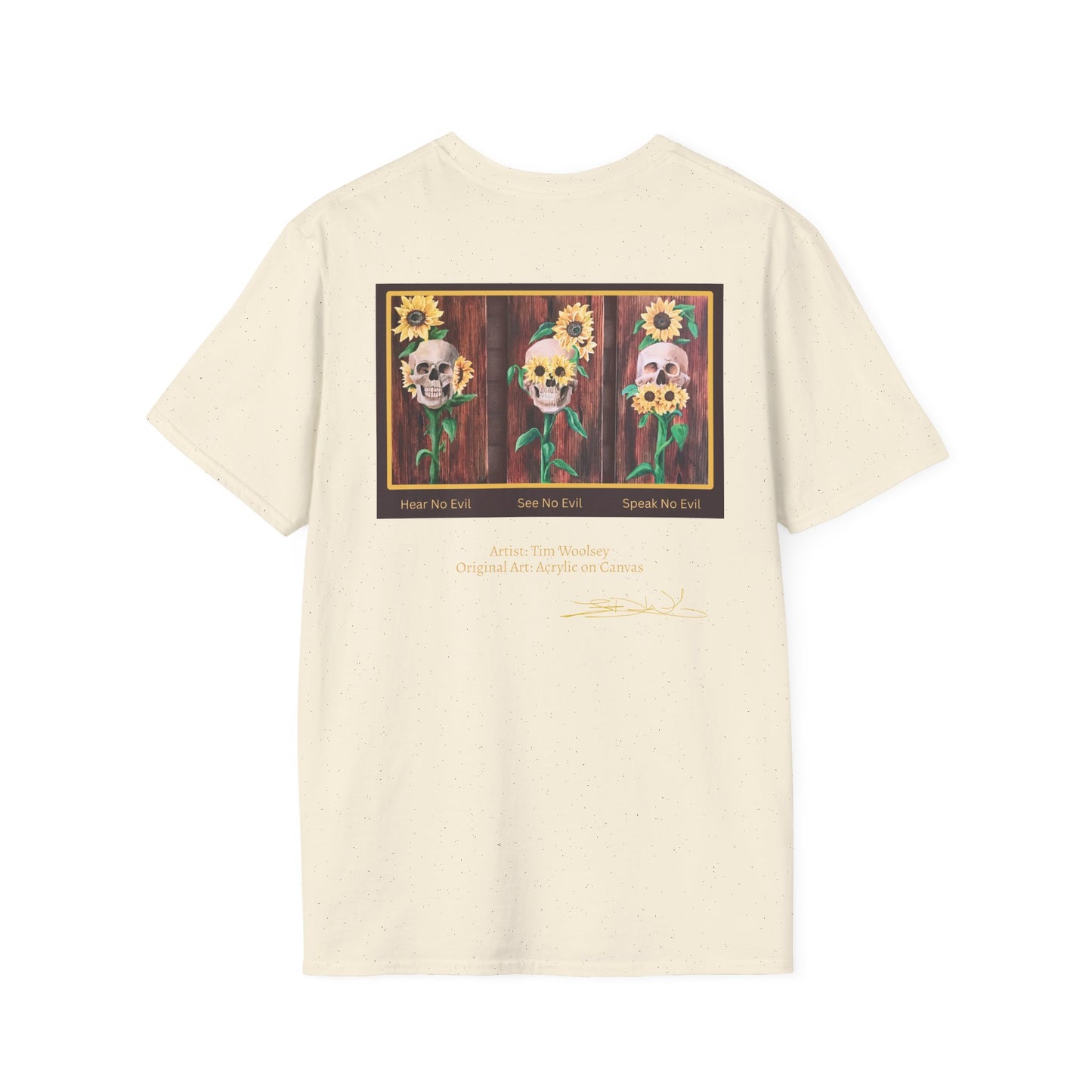 T-Shirt — Skull and Floral