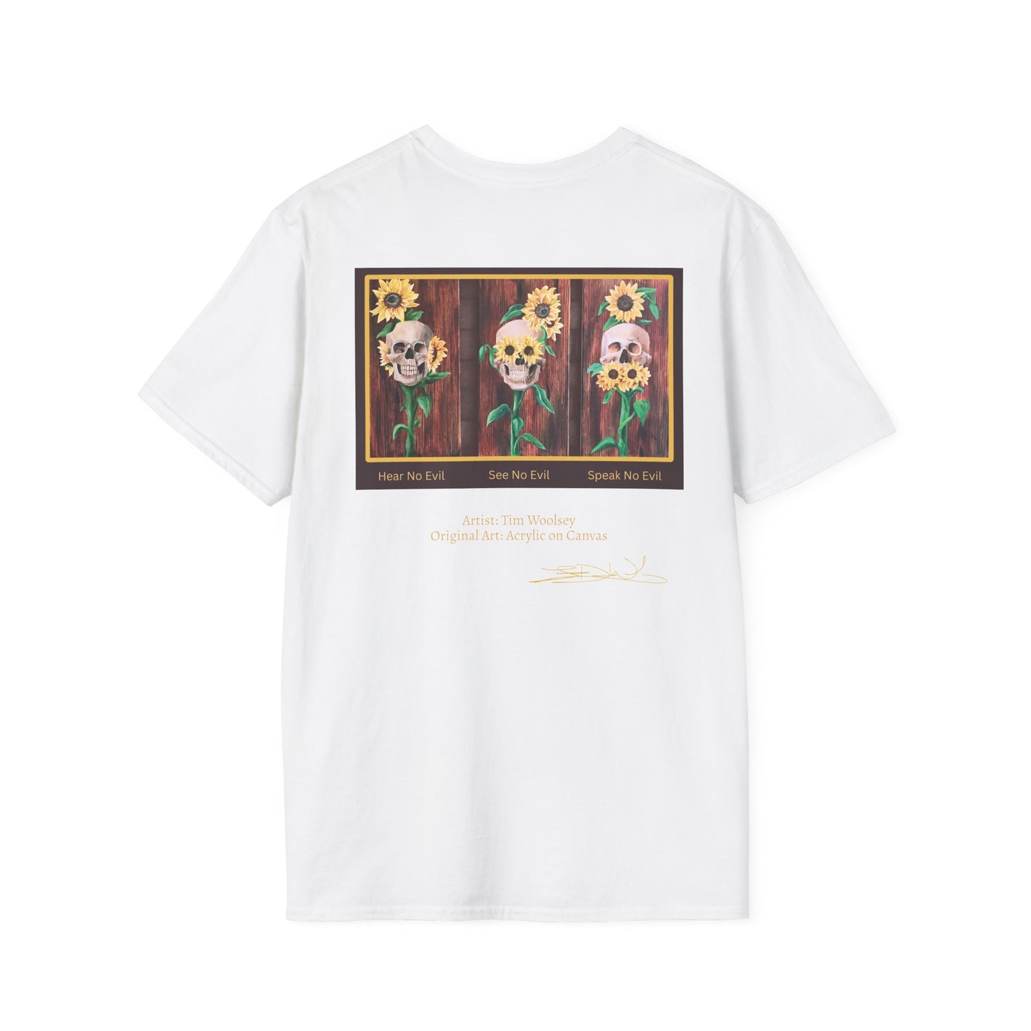 T-Shirt — Skull and Floral