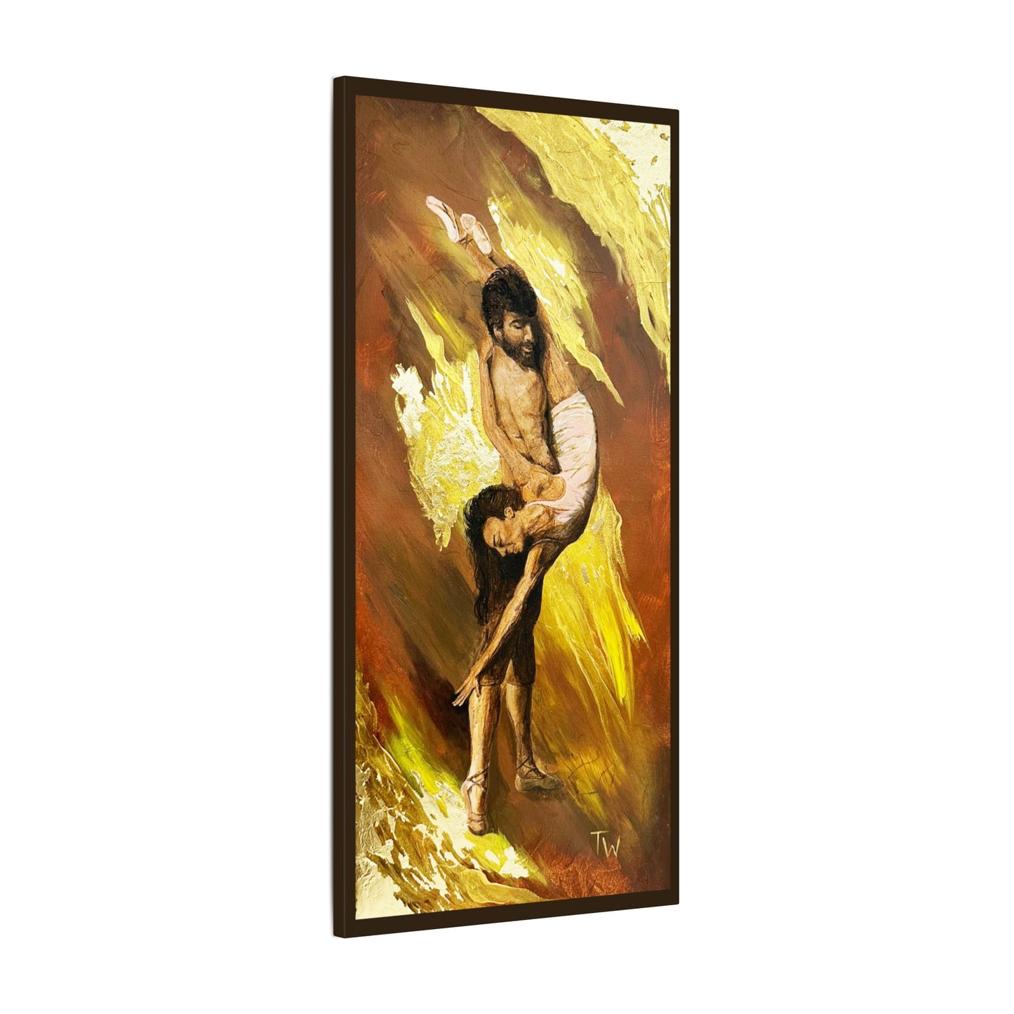 Matte Canvas Print — The Rescue (Figurative Oil-Style Wall Art)