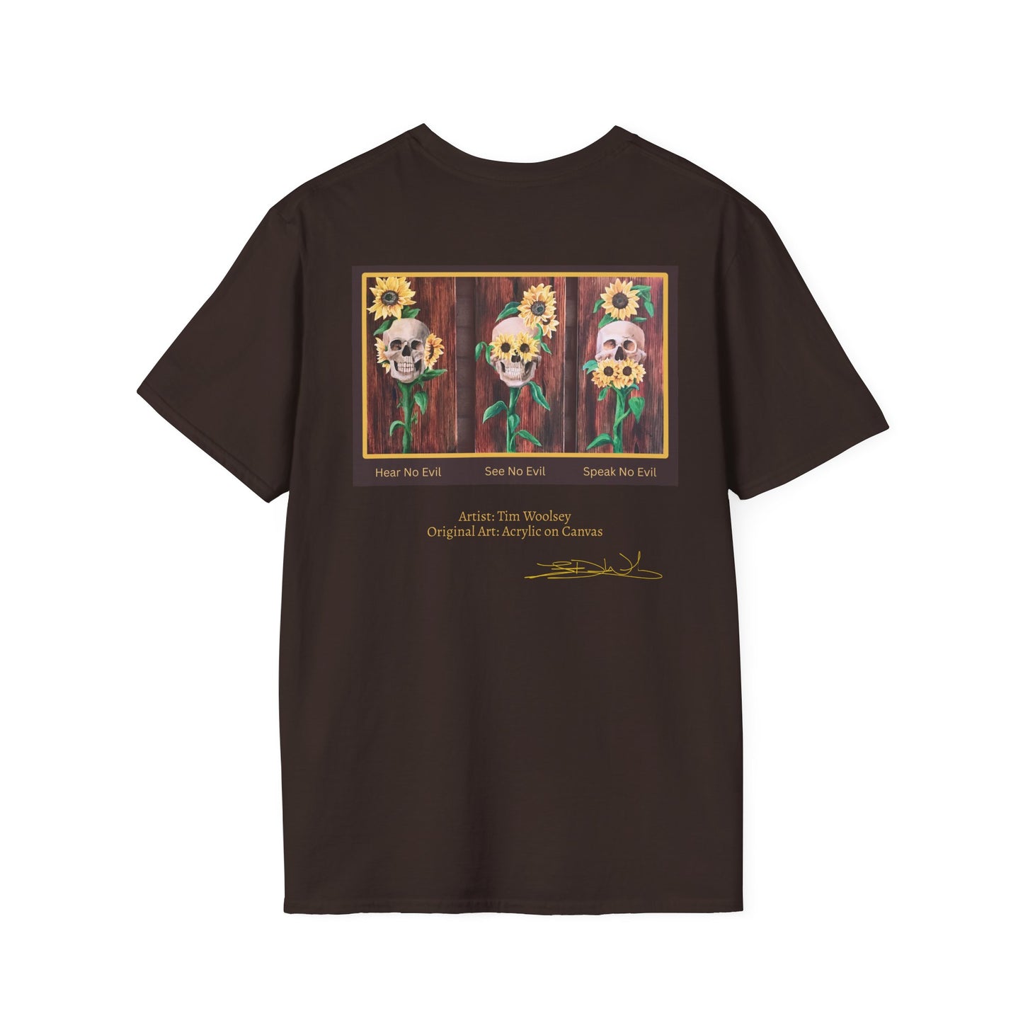 T-Shirt — Skull and Floral