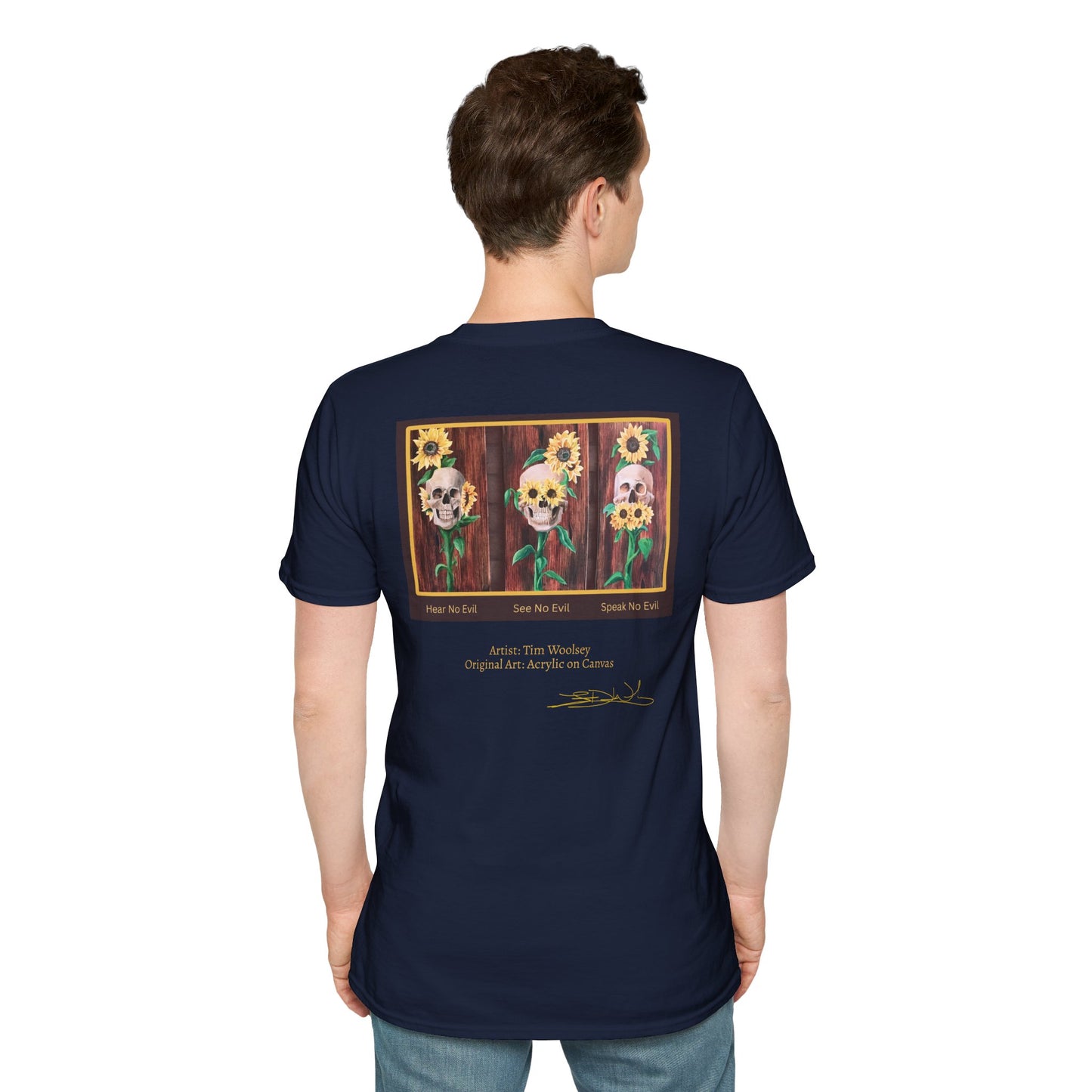 T-Shirt — Skull and Floral