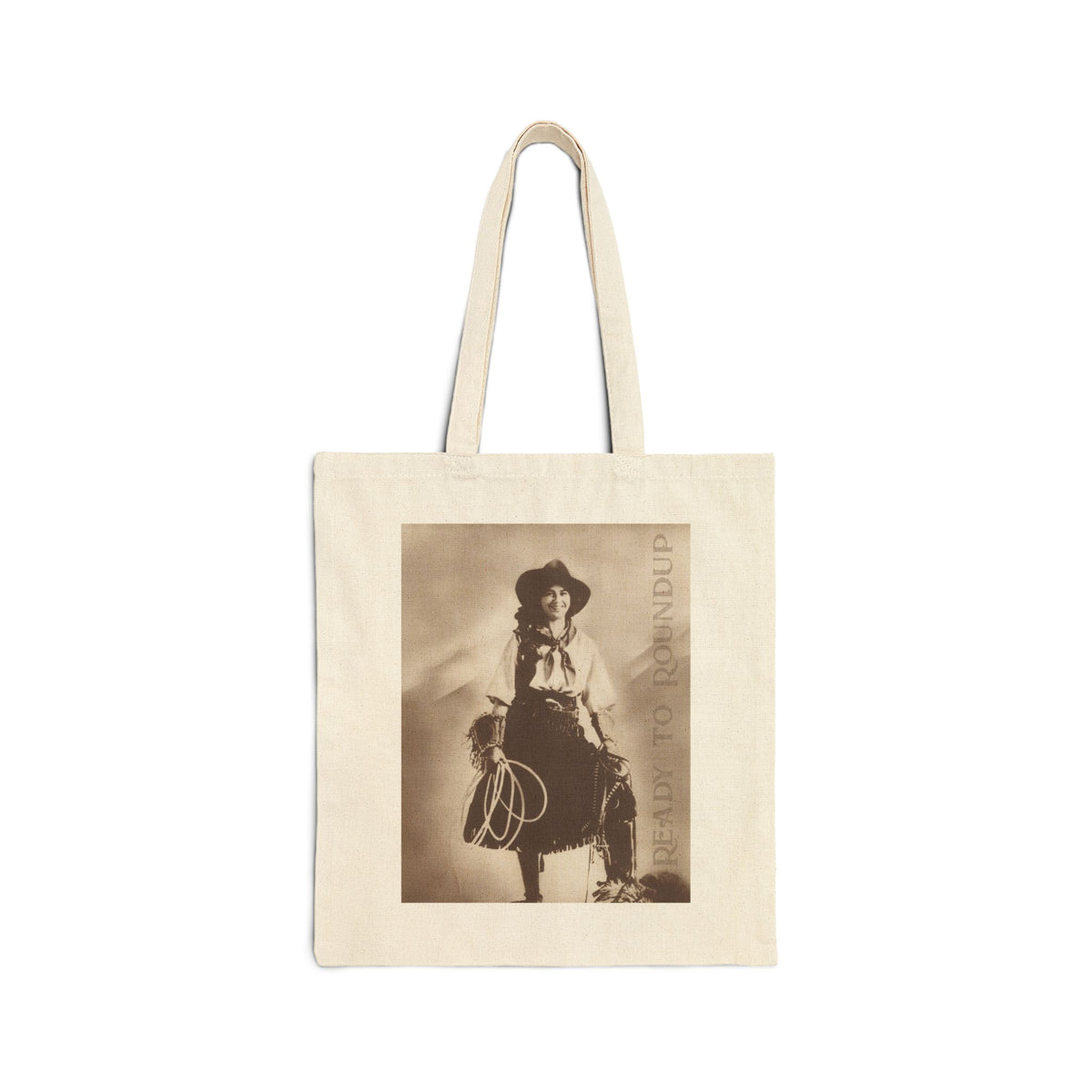 Ready to Roundup Cotton Canvas Tote Bag