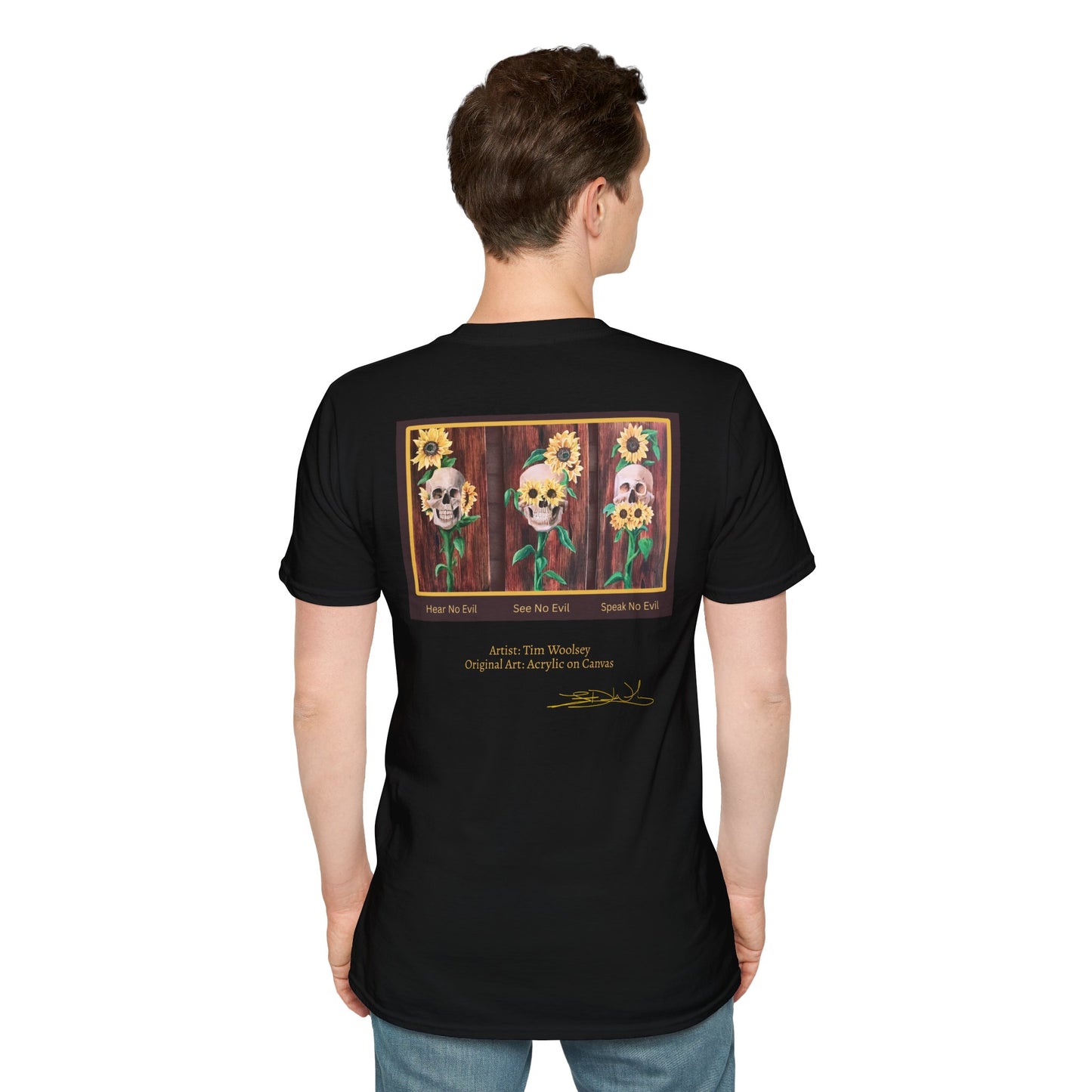 T-Shirt — Skull and Floral