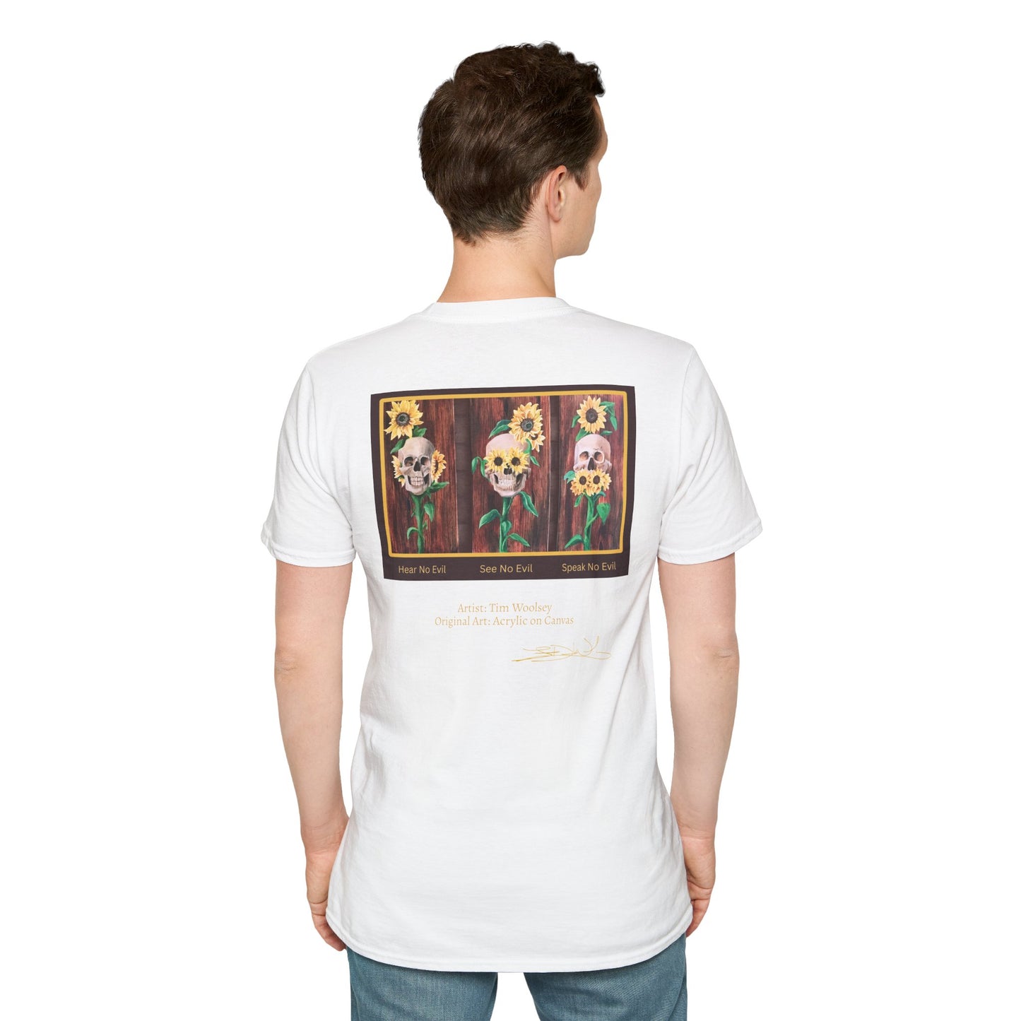 T-Shirt — Skull and Floral