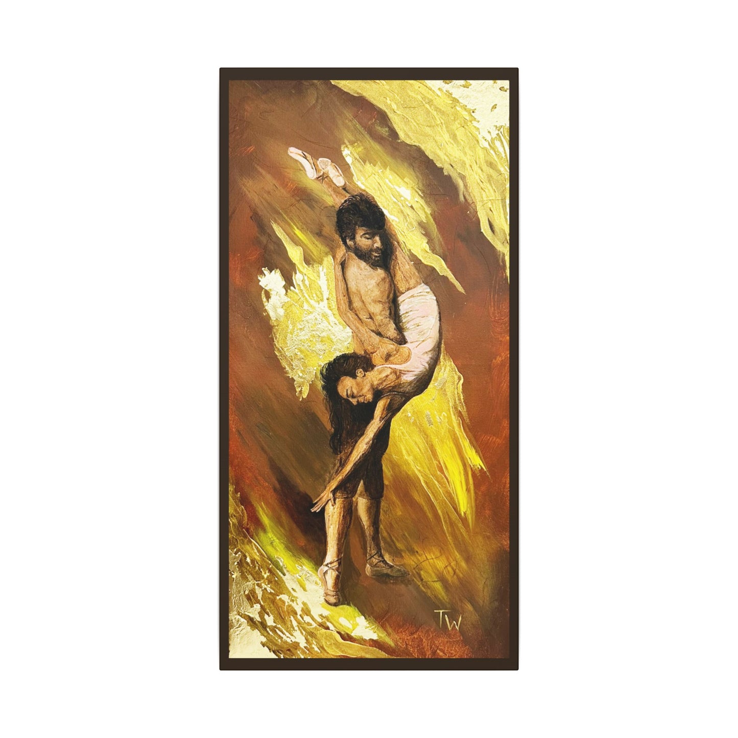 Matte Canvas Print — The Rescue (Figurative Oil-Style Wall Art)